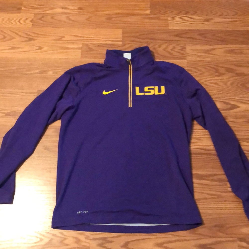 Nike Dri-Fit LSU pullover. Brand new.
